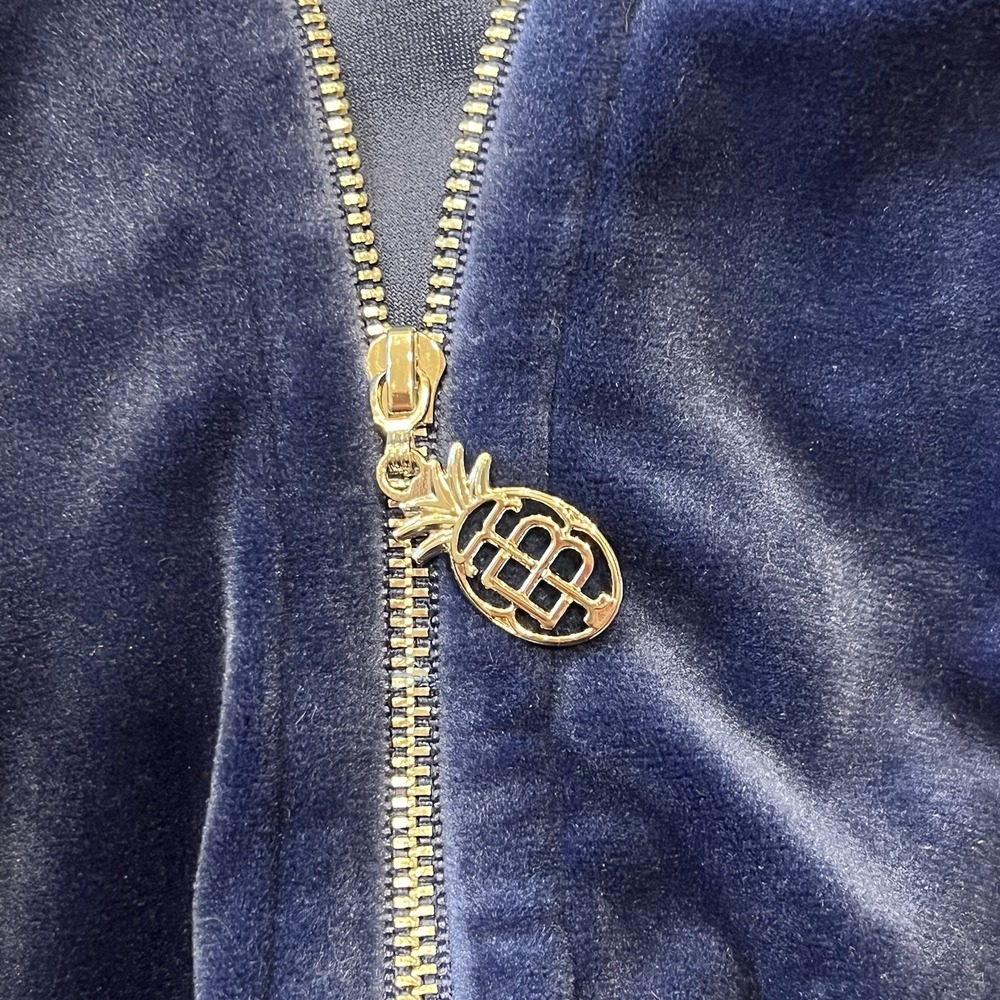 Tommy Bahama Blue‎ Velour Full-Zip Hooded Jacket, Women's Size Small - Picture 7 of 10
